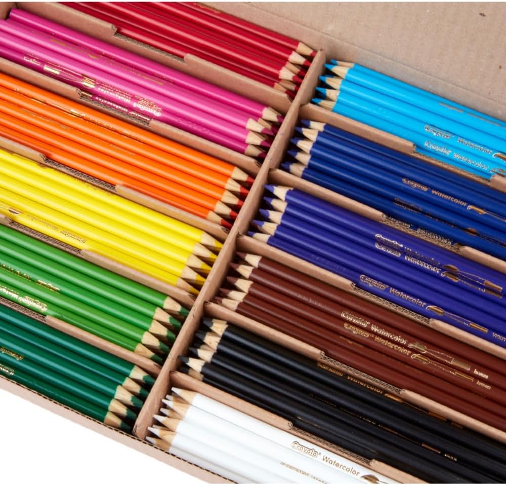 Crayola Watercolor Pencils Classpack - 12 Colors (240 Pack)
