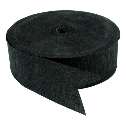 Crepe Paper Streamers - Black