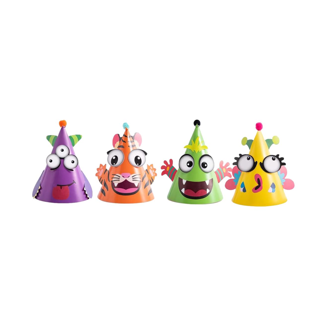 DIY Animal Birthday Hats Craft Kit (12 Pack)