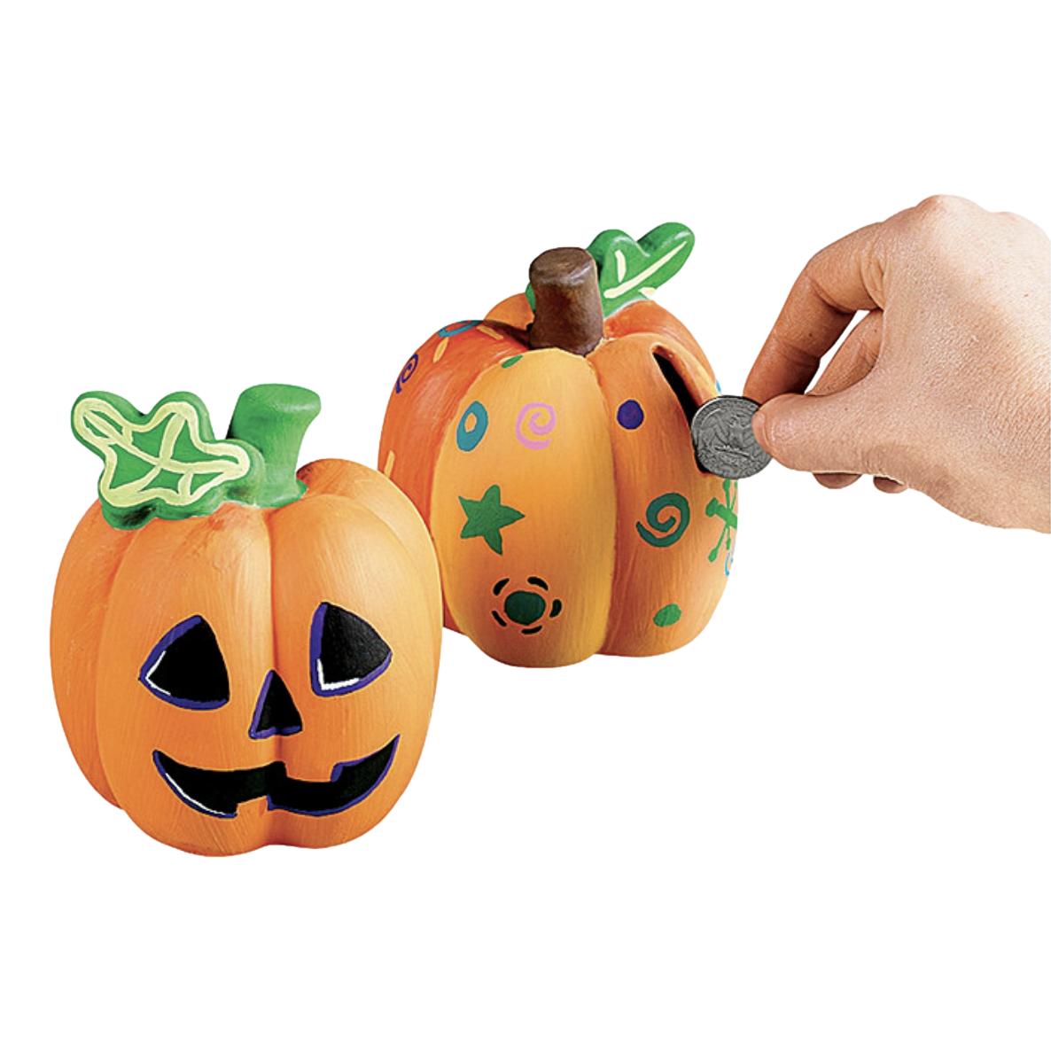 DIY Ceramic Pumpkin Banks (12 Pack)