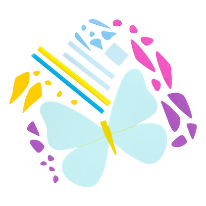 DIY Colorful Flapping Butterfly Straw Craft Kit (12 Pack)