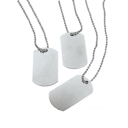 DIY Dog Tag Necklaces (12 Pack) - EconoCrafts