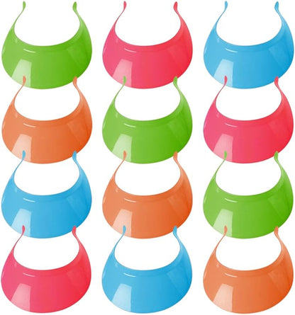 DIY Neon Colored Plastic Visors (12 Pack)