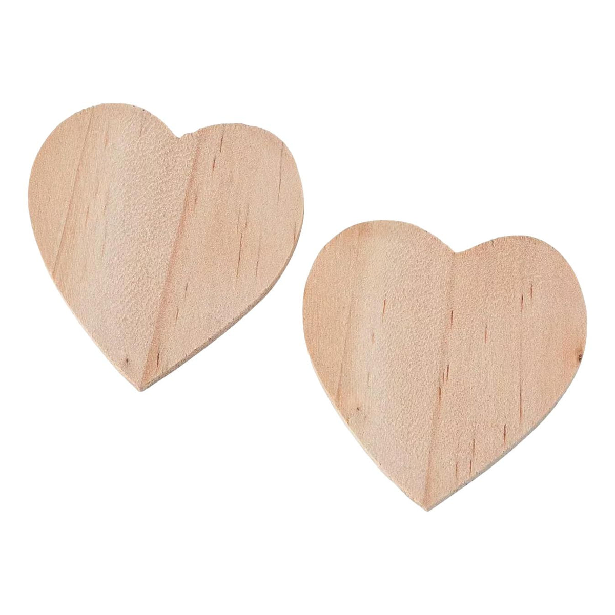 Small Wooden Hearts - 1 3/4" (12 Pack)