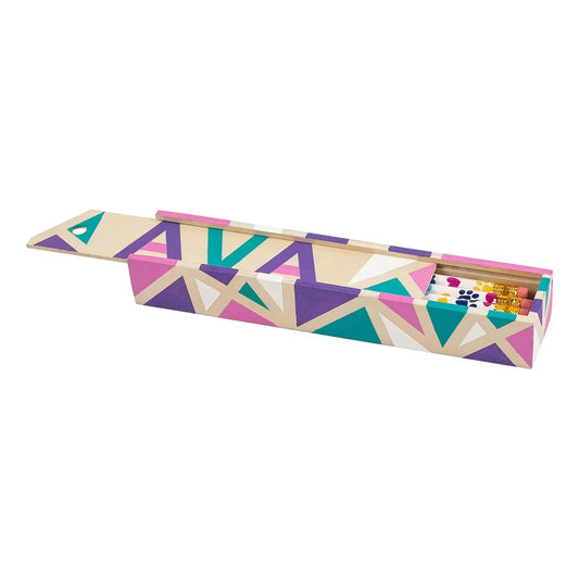 DIY Wooden Pen and Pencil Boxes (12 Pack)