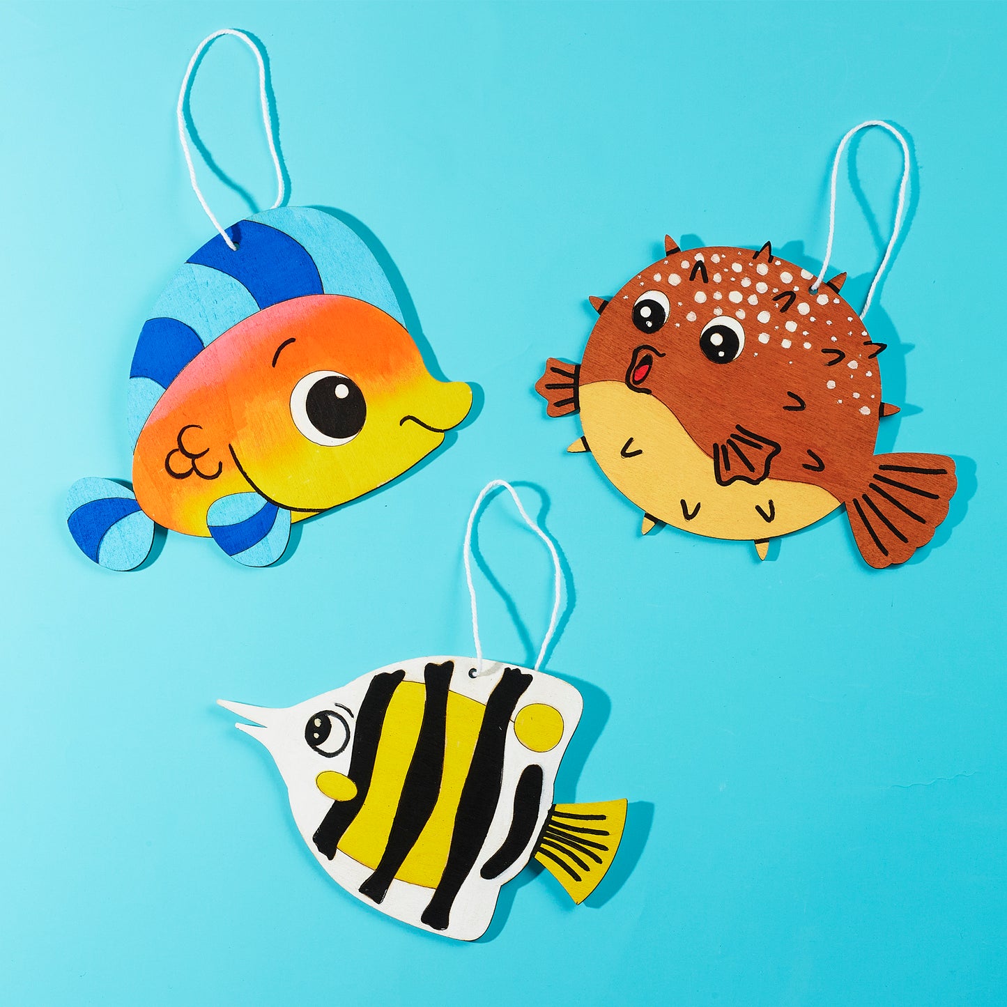 DIY Wooden Fish Ornaments