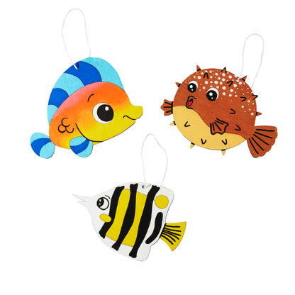 DIY Wooden Fish Ornaments