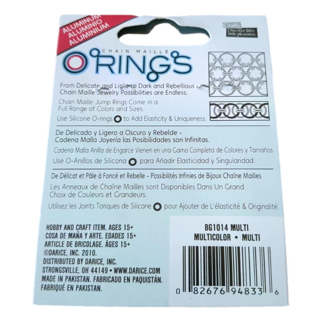Darice Chain Maille Aluminum Jump Rings - Multi, 7.25 mm (150 Pack)