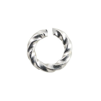 Darice Chain Maille Aluminum Twisted Jump Rings - Silver, 10 mm (120 Pack)