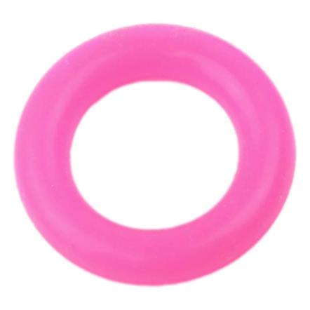 Darice Chain Maille Silicone O Rings - Pink, 15 mm (25 Pack)