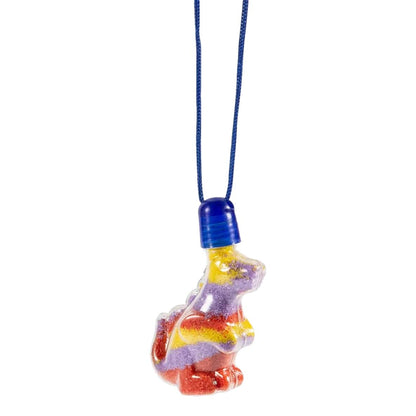 Dinosaur Sand Art Necklaces (12 Pack)