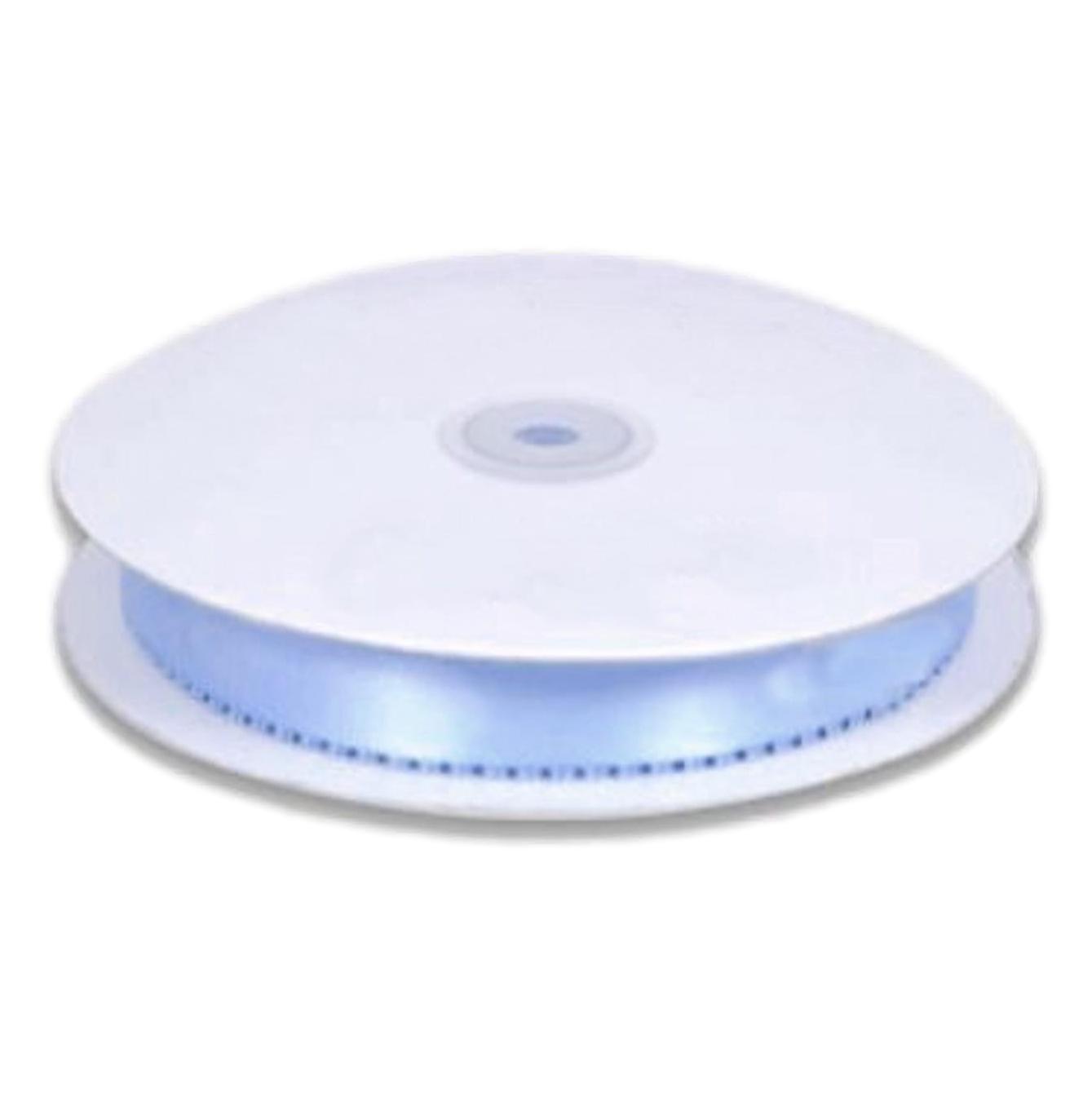 Double-Face Satin Picot Ribbon Feather Edge - Light Blue