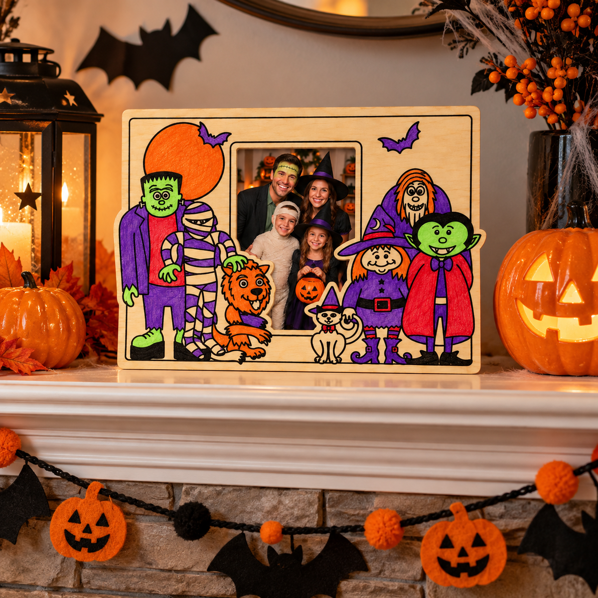 CYO Halloween Characters Picture Frame