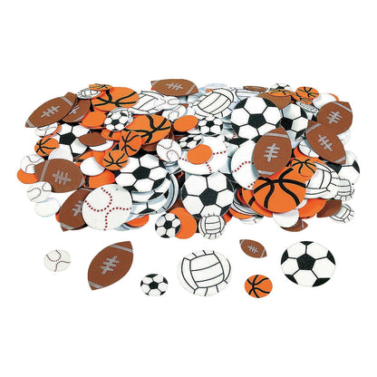 Foam Sports Balls Stickers (500 Pack) - EconoCrafts