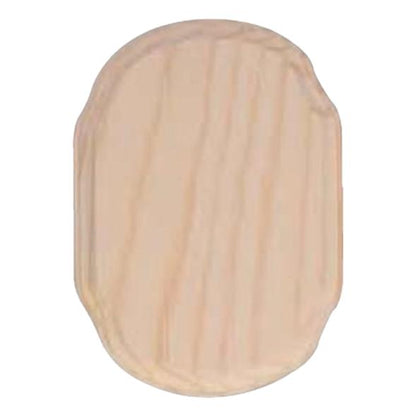 Wooden Plaques - French Corner Rectangle, 3" x 5" (12 Pack)
