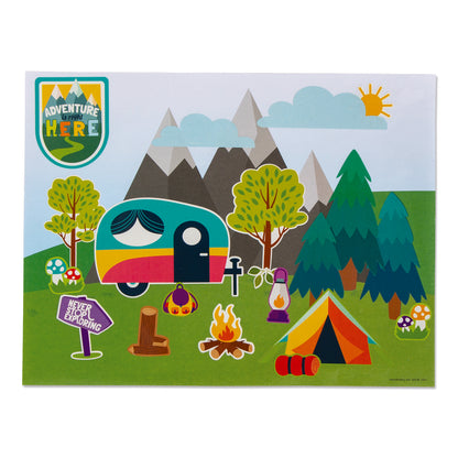 Outdoor Camp Adventure Sticker Scenes (12 Pack)