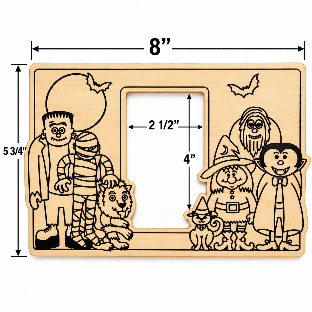 CYO Halloween Characters Picture Frame