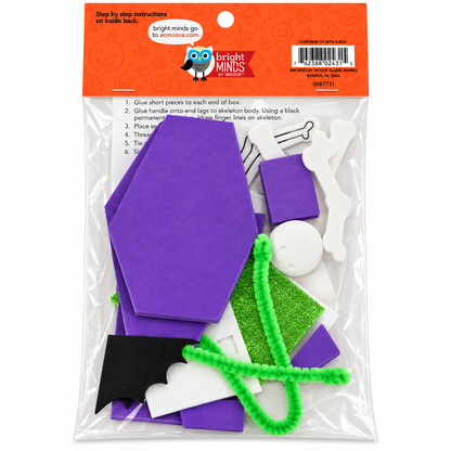 DIY Foam Skeleton Coffin Craft Kit