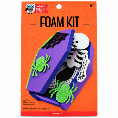 DIY Foam Skeleton Coffin Craft Kit