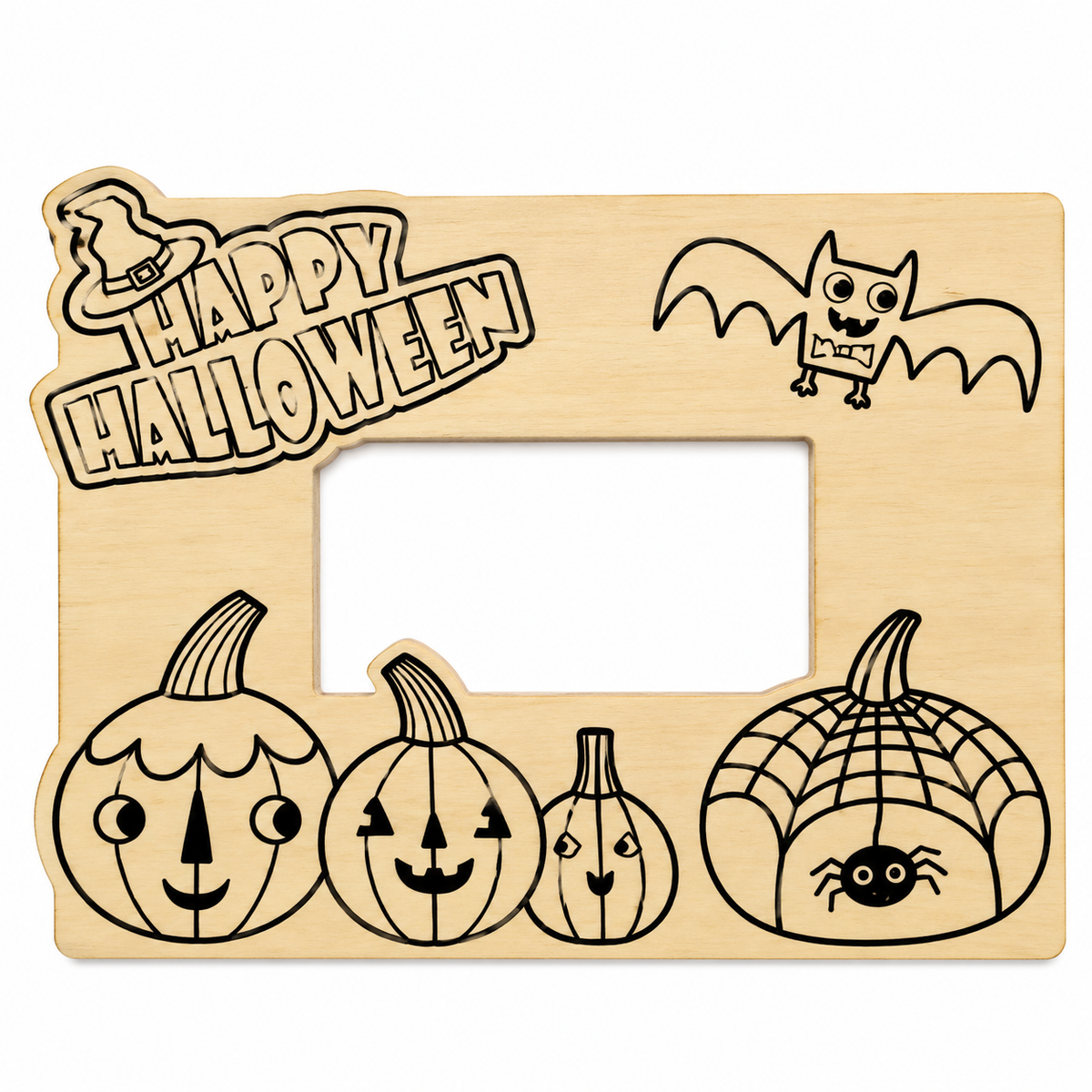 CYO Halloween Pumpkin Picture Frame