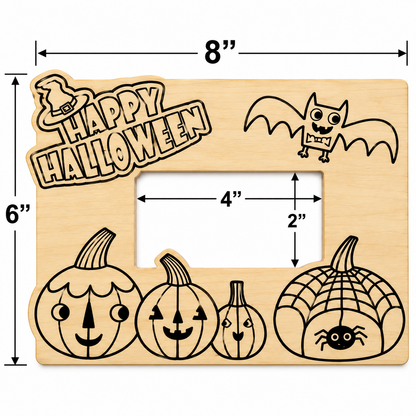 CYO Halloween Pumpkin Picture Frame