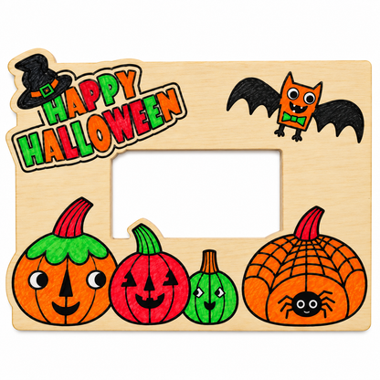 CYO Halloween Pumpkin Picture Frame