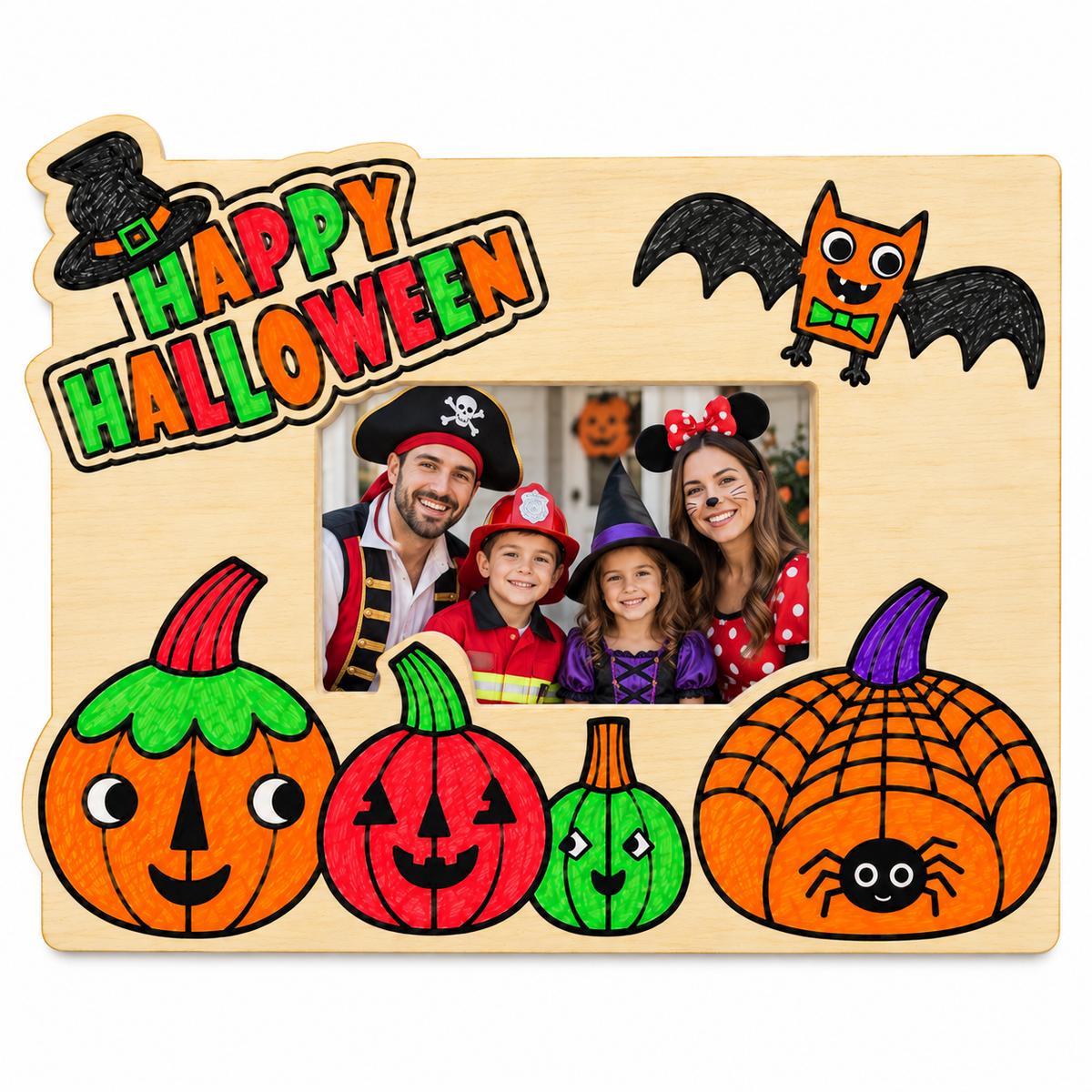 CYO Halloween Pumpkin Picture Frame