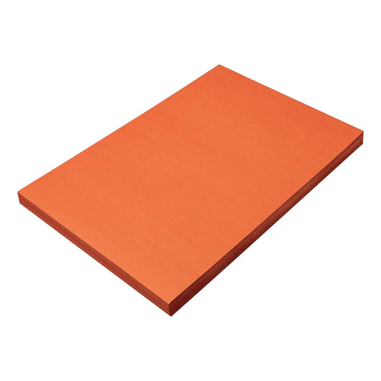 Heavyweight Construction Paper 12" X 18" - Orange (50 Pack)
