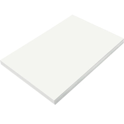 Heavyweight Construction Paper 12" X 18" - White (50 Pack)