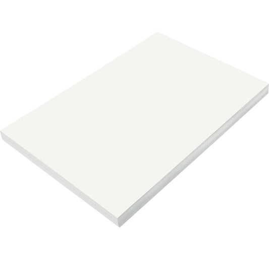 Heavyweight Construction Paper 12" X 18" - White (50 Pack)