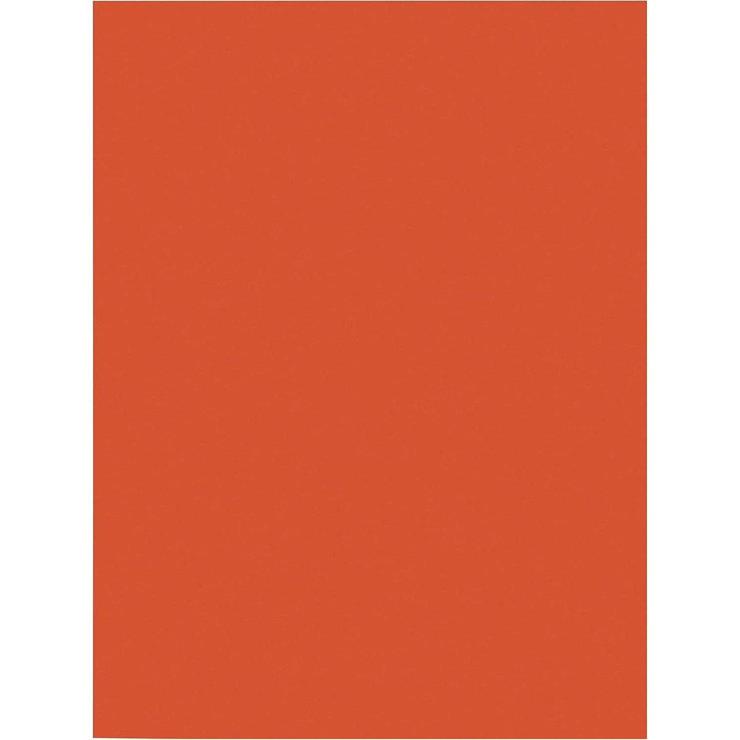 Heavyweight Construction Paper 9" X 12" - Orange (50 Pack)