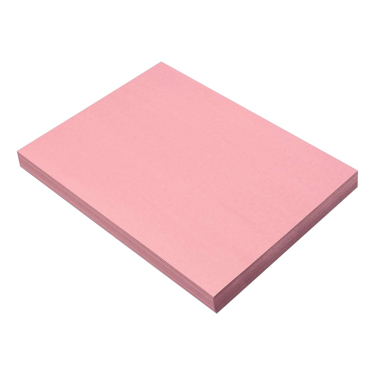 Heavyweight Construction Paper 9" X 12" - Pink (50 Pack)