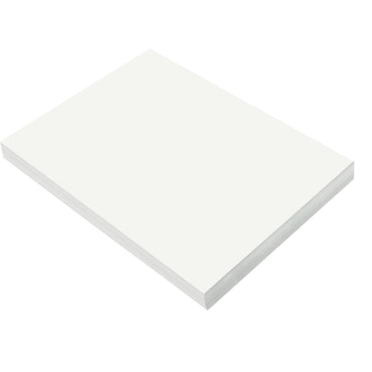 Heavyweight Construction Paper 9" X 12" - White (50 Pack)