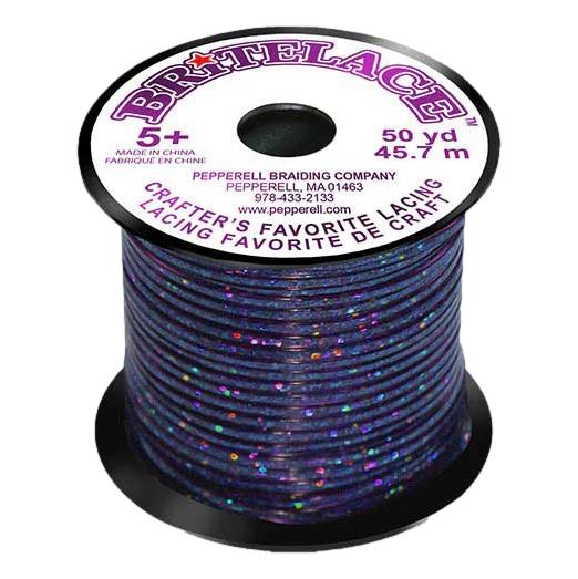 Holographic Rexlace Plastic Lacing - Blue
