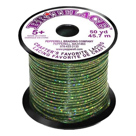 Holographic Rexlace Plastic Lacing - Green
