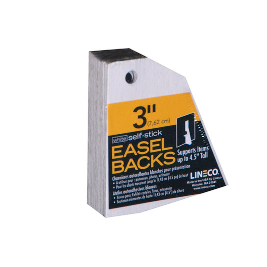 Single Wing Self-Stick Easel Backs - 3" (25 Pack)