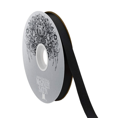 McGinley Mills Acetate Satin Ribbon - Black (9/16" x 100 yds)
