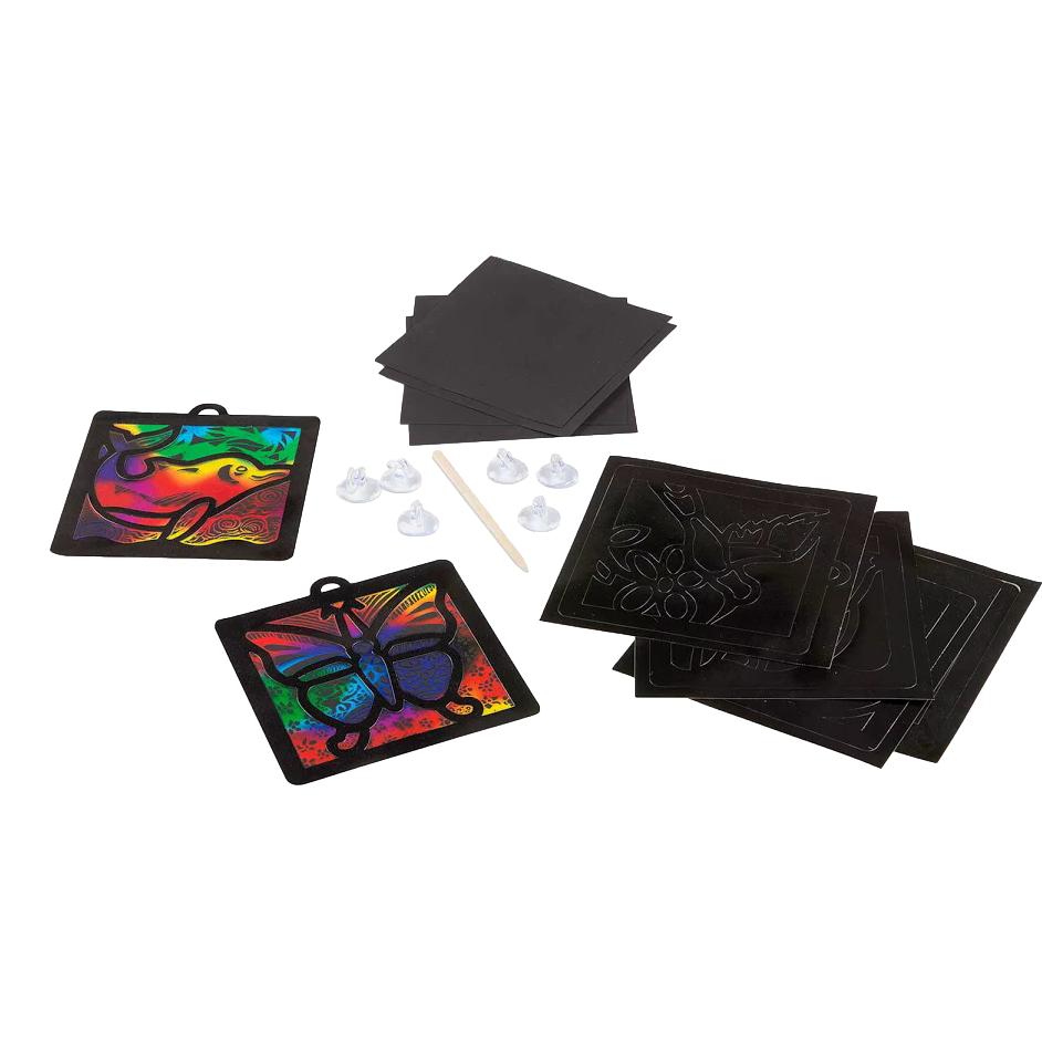 Melissa & Doug Deluxe Light Catcher Scratch Art Set