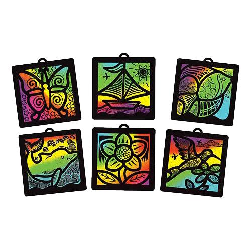 Melissa & Doug Deluxe Light Catcher Scratch Art Set