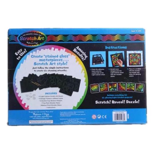 Melissa & Doug Deluxe Light Catcher Scratch Art Set