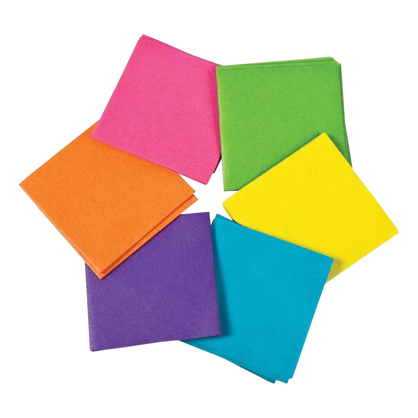 Neon Tissue Paper Squares - 1 1/2" (5,000 Pack)