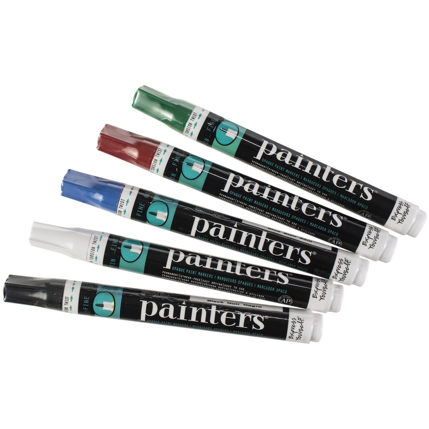 Painters Opaque Paint Markers - Fine-Tip, Bright (5 Pack)