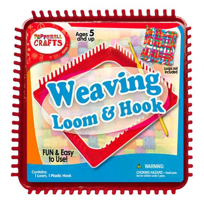 Pepperell Plastic Weaving Loom & Hook