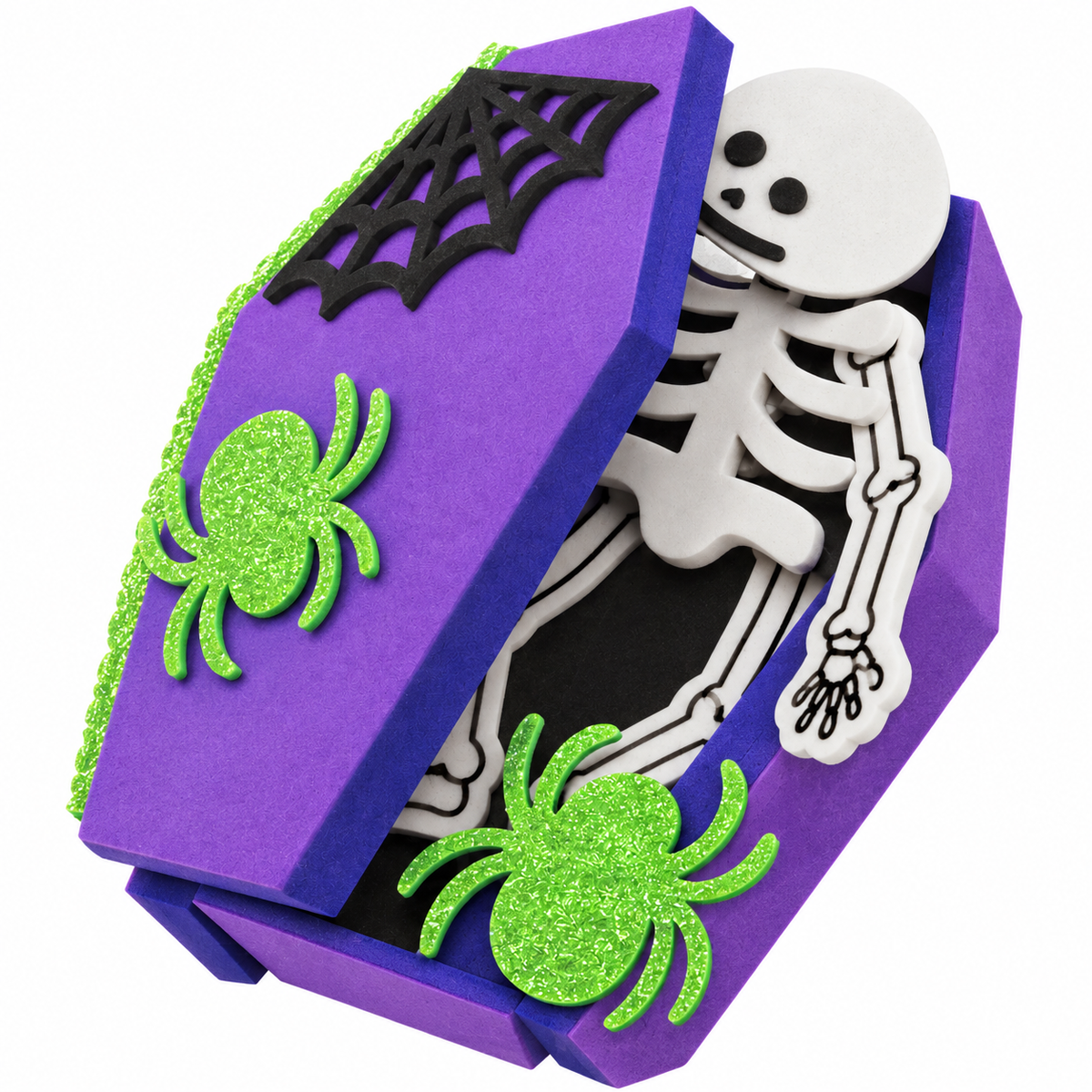 DIY Foam Skeleton Coffin Craft Kit