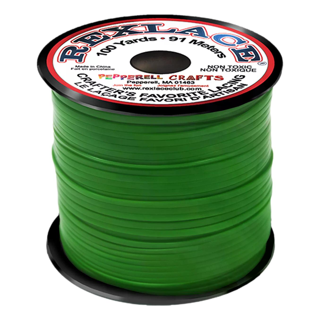 Rexlace Plastic Lacing - Green (100 yd)