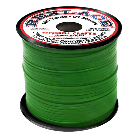 Rexlace Plastic Lacing - Green (100 yd)