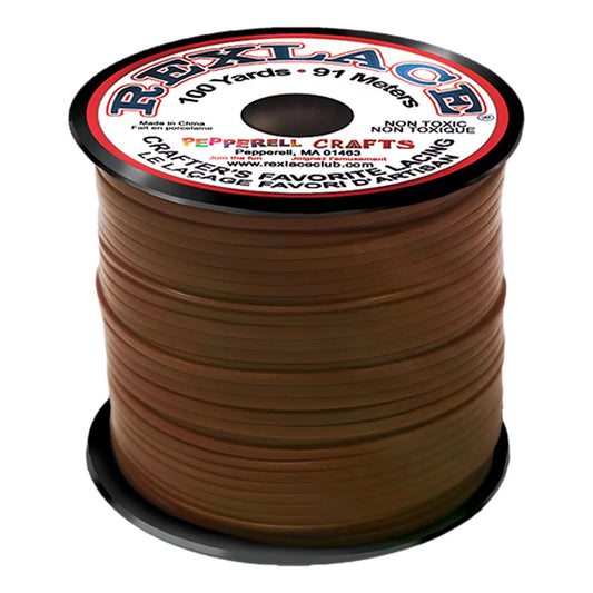 Rexlace Plastic Lacing - Brown (100 yd)