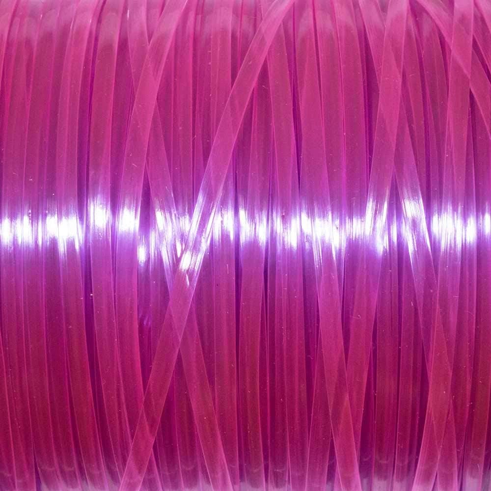 Rexlace Plastic Lacing - Clear Raspberry (100 yd)