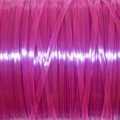 Rexlace Plastic Lacing - Clear Raspberry (100 yd)