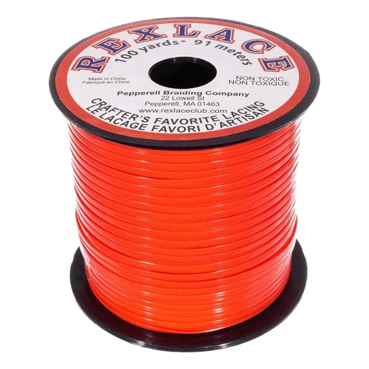 Rexlace Plastic Lacing - Orange (100 yd)